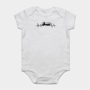 Dump Truck Driver  heartbeat Birthday dumptruck lover Baby Bodysuit